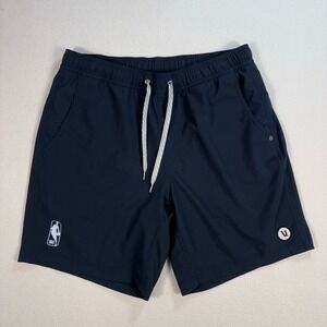 Vuori NBA 7" Kore Shorts Men's L Navy Lined Stretch Performance Gym Logo V302